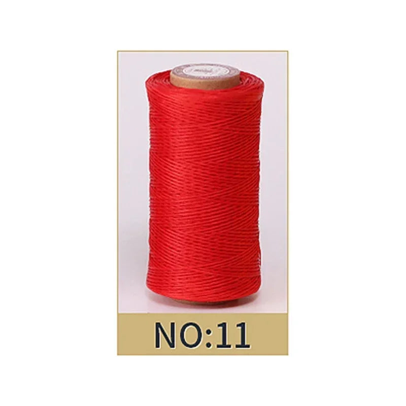 50M 0.8Mm Thickness Waxed Thread For Leather Waxed Cord For Diy Handicraft Tool Hand Stitching Thread Flat Waxed Sewing Line