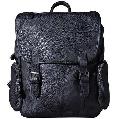 The First Layer Leather Men Backpack Shoulder Bag Travel Large-capacity Laptop Backpacks Casual Schoolbag Original Male