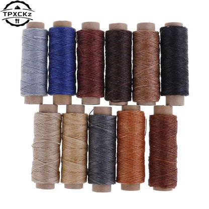50m/Roll DIY Waxed Sewing Thread For Leather Shoe Hand Stitching Crafts Tool Hand Stitching For Leather Sewing Thread