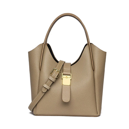 Women‘s Cowhide Genuine Leather Shoulder Bag Ladies Soft Natural Cow Leather Handbag Female Fashion Luxury Design Crossbody Bags