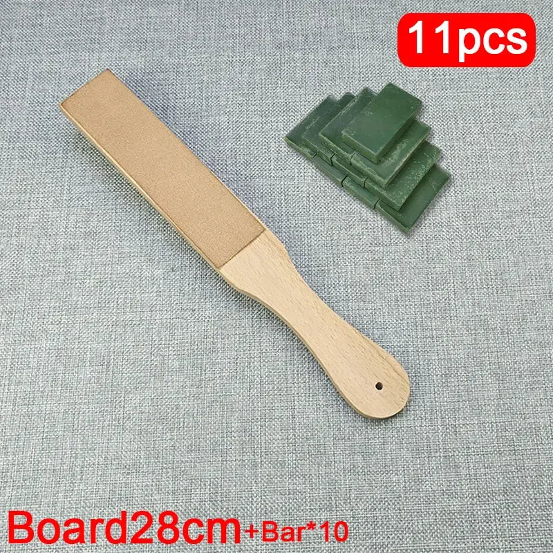Leather for Knife Sharpening with Polishing Compound - Double Sided Stropping Leather : Knife for Wood Carving and Woodworking.