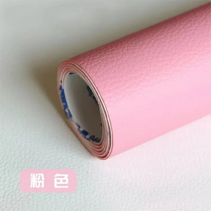 PU Artificial Faux Leather Self-adhesive Fabric for Upholstery Interior Car Seats Patches Bags Furniture Leatherette Fabrics