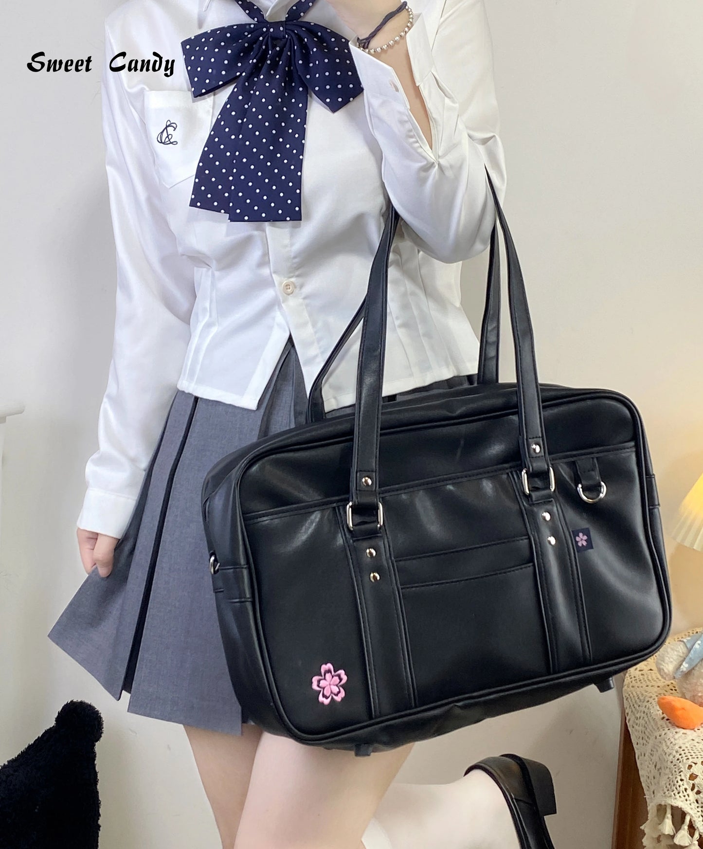 Briefcase High Students Bag Schoolbags Shoulder Bags 14-16 Inch Laptop Bag's Messenger Bags Office Handbag PU Leather Tote Bag