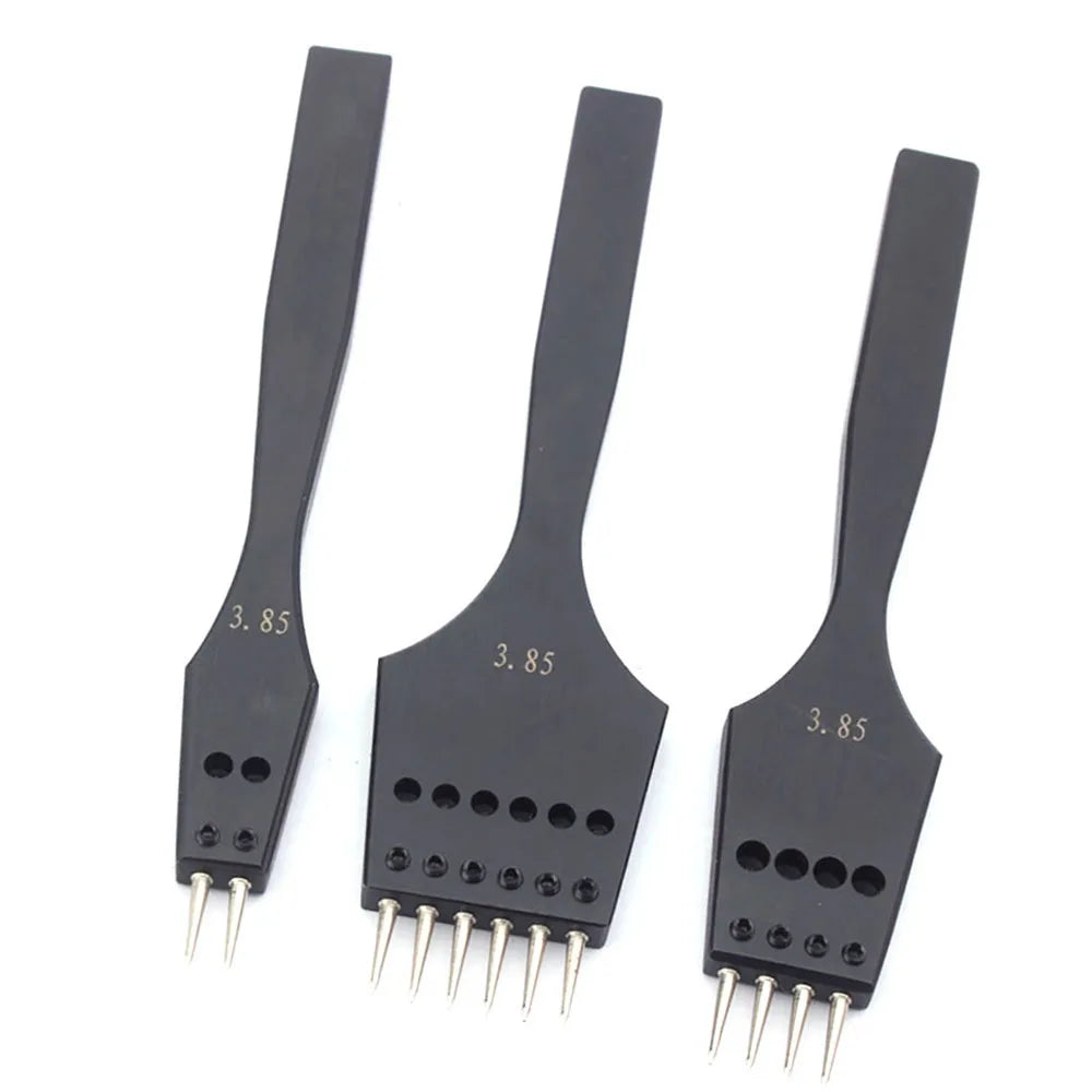 Leather Punch Tool Sharp Head Replaceable Pricking Iron Removable Round Hole Punch DIY Leather Craft Chisel 4 Size Available