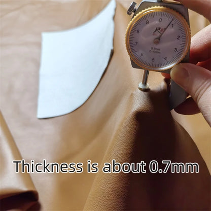 0.7mm Brown Sheepskin.First Layer Leather.Real Leather Fabric.Handmade DIY For Leather Clothing.Leather Skirt.Whole Sheepskin