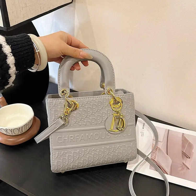 High-end Leather Ladies Hand Bags Popular Classic Elegant Classic Designer Paris Casual Simple Vintage Trendy Design Diaper Bag