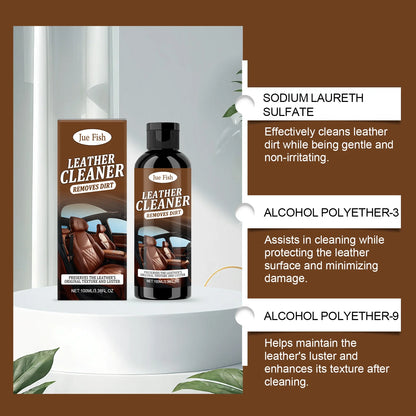 Leather Cleaner - A Universal Cleaner for Stain Removal, Refurbishing and Maintenance, Suitable for Sofas and Car Seats