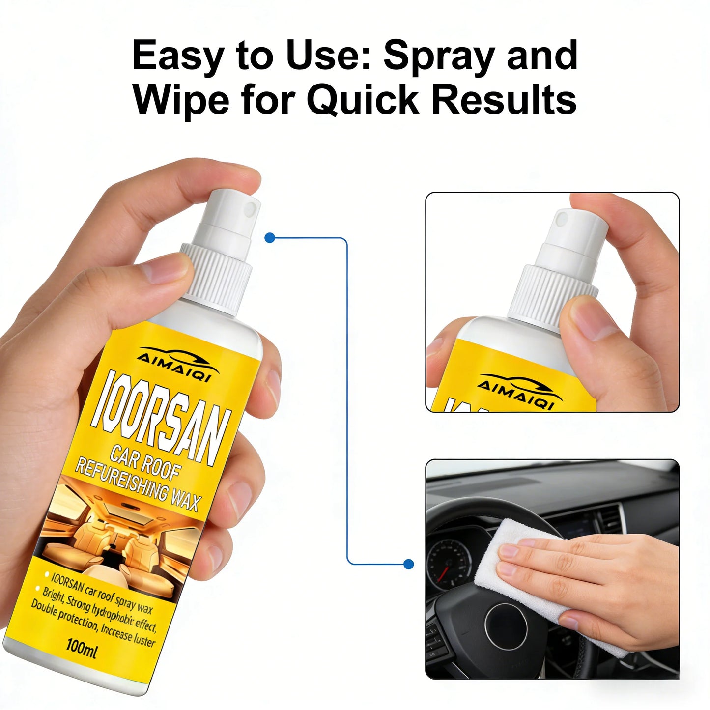 Professional Car Leather Restorer - Advanced Formula to Renew Auto Leather, Repair Scratches, Prevent Aging and UV Discoloration