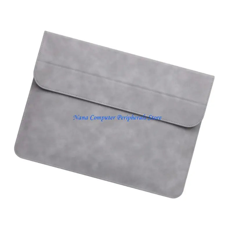 F68C Luxury 10/14/15inch Laptop Sleeve with Stand Full Leather Interior Shock Absorbing Padding Storage Travel Friendly