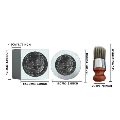 Furniture Salve for Leather Conditioner Kit for Furniture and Brush Paint Furniture Salve Leather Care Leather Salve and Brush