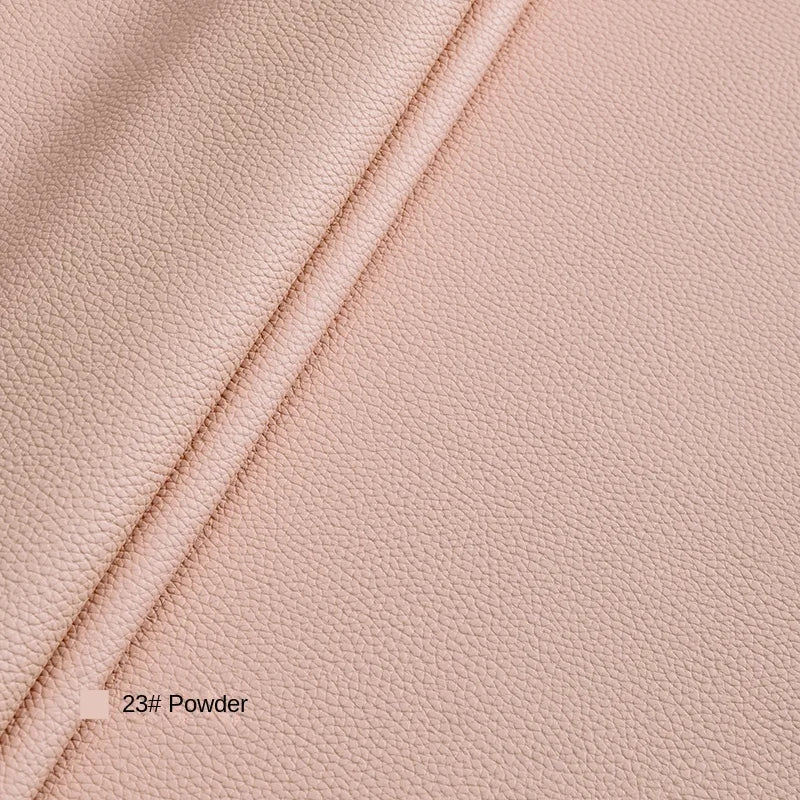 Litchi Textured PU Leather Fabric Thickened for Sofa Car Seats Designer Handmade Diy Sewing Material Cloth By The Meter