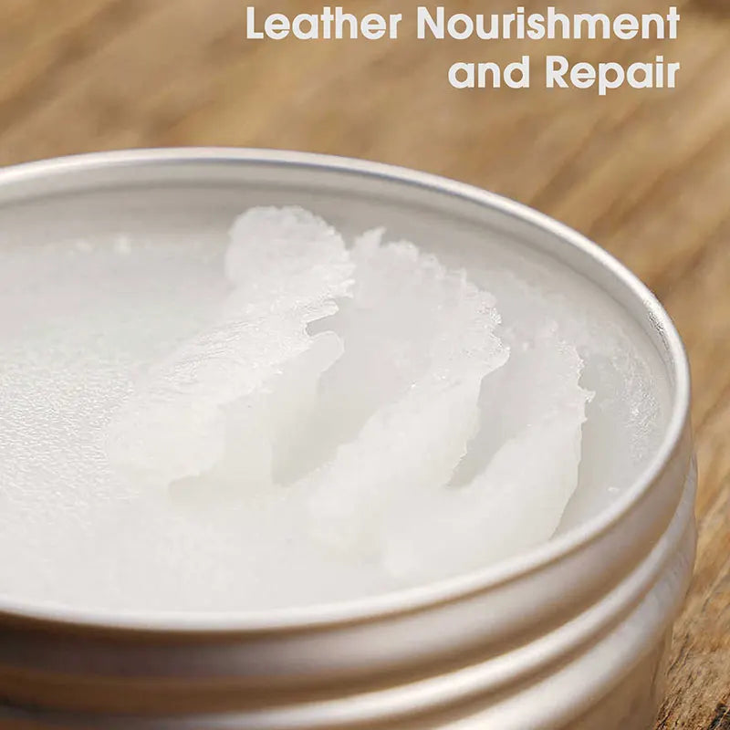 Leather Shoe Care Oil in Aluminum Box, Leather Cleaning and Nourishing Care, Polishing and Maintenance Oil, High-End Shoe and Leather Bag Polishing, Leather Cleaner, Car Seats, Sofas, High-End Leather Bag Cleaning Polishing S