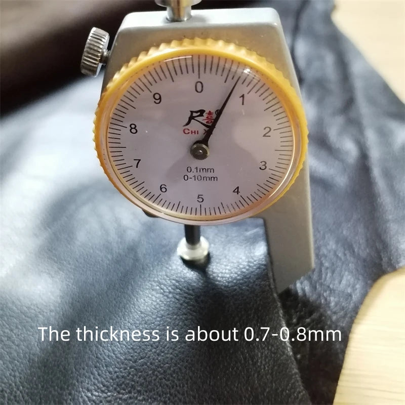 0.7/0.8mm Dark Brown Sheepskin. First Layer Leather. Real Leather Fabric. DIY For Clothes Leather Skirt. Whole Sheepskin