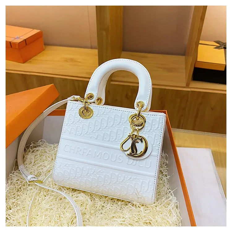 High-end Leather Ladies Hand Bags Popular Classic Elegant Classic Designer Paris Casual Simple Vintage Trendy Design Diaper Bag