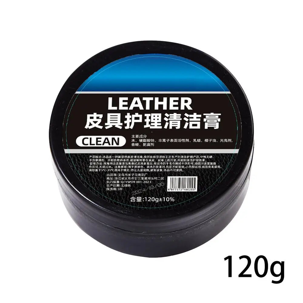 Leather Car Seat Cleaner 120g Car Leather Color Restorer Odorless Leather Cleaner Car Leather Restorer Leather Conditioners