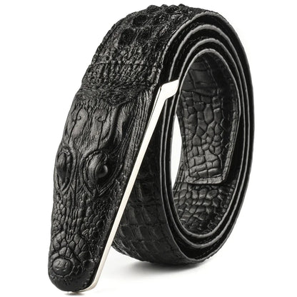 Plyesxale Brand Mens Belts Luxury Leather Designer Belt Men High Quality Ceinture Homme Crocodile Cinturones Hombre 2025 B2