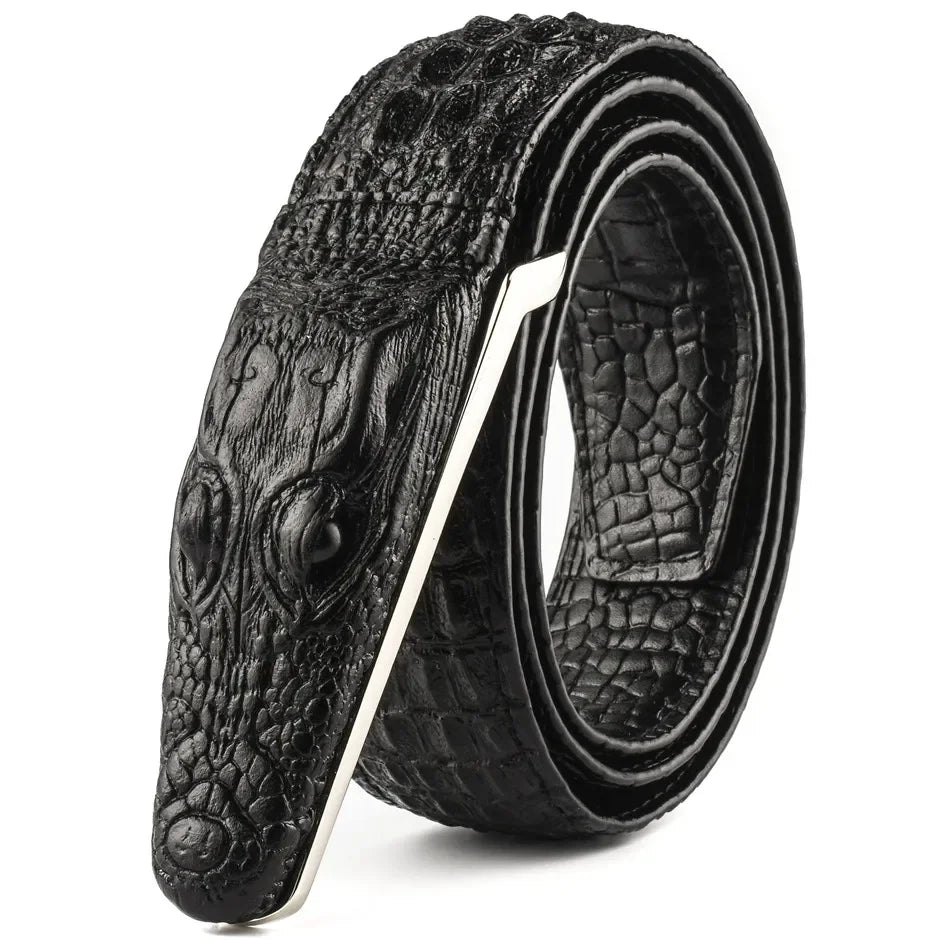 Plyesxale Brand Mens Belts Luxury Leather Designer Belt Men High Quality Ceinture Homme Crocodile Cinturones Hombre 2025 B2