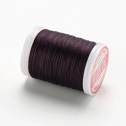 Waxed Thread For Leather DIY Accessories Leather Craft Sewing Thread Round Waxed Thread Polyester Cord Wax Coated Strings