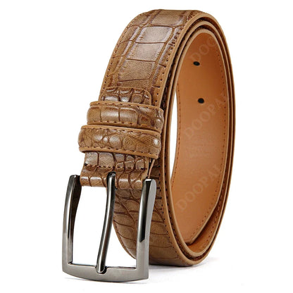 Famous Brand Business Belt Men Top Quality PU Luxury Leather Waist Strap Black Male Automatic Buckle Jeans Belts for Men