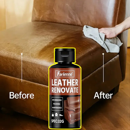 Farienne 32G Leather Renovation Cream: Leather Restoration Polish to Restore Natural Luster for Sofas Bags Car Seats