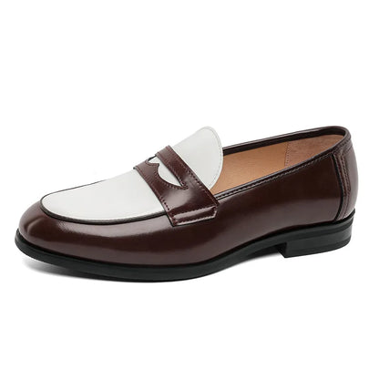 2025 Leather Shoes For Men Comfortable Slip On Loafers Yuppie Brogue Shoes Men British Style Formal Leather Men’s Dress Shoes