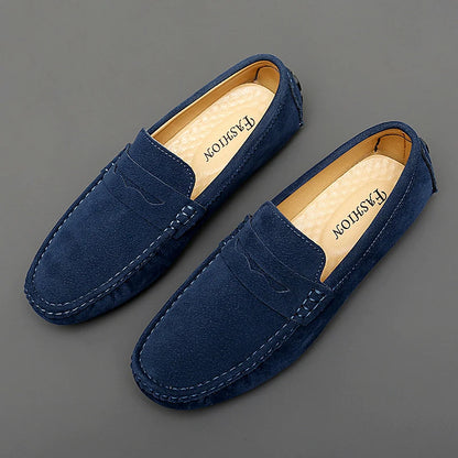 Mens Shoes Suede Leather Loafers Fashion Comfortable Walking Shoes for Men Sneakers New Flats Classic Original Style Casual Shoe