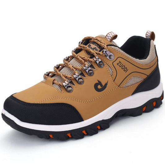 Men's leather Casual Shoes, Men's Sports Shoes, Spring,Autumn,Winter Shoes, Men's Tennis lightweight Wear-resistant Hiking Shoes