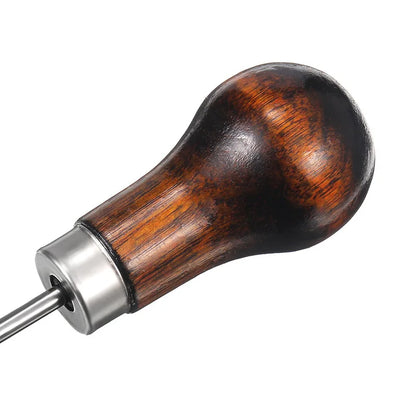 Professional Leather Wood Handle Awl Tools For Leather Craft Stitching Sewing Hand Tools Accessories