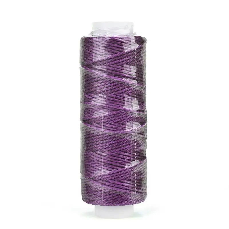 0.65mm Leather Waxed Thread Cord Polyester Coated Sewing Thread DIY Handmade Leather Stitching Rope Bracelets Jewelry 25M