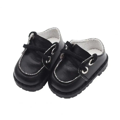 Accessories PU Leather PU Leather Shoes Lightweight Shoes Miniature Shoes 1 Pair Mini Dress Up Shoes Gifts