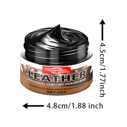 Leather Repair and Nourishing Cream, Shine Enhancer for Car Seats, Leather Sofas, Shoes and Bags