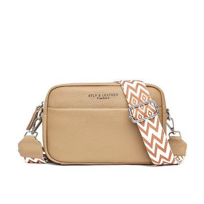 Genuine Leather Handbag For Women Crossbody Bag Cowhide Fashion Shopping Daily Casual Zipper Female Shoulder Bag to Lady gift