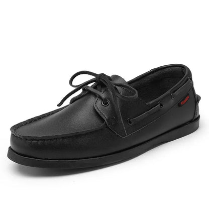New Genuine Leather Loafers Men Moccasin Sneakers Driving Shoes Causal Men Shoes Women Footwear Docksides Classic Boat Shoes