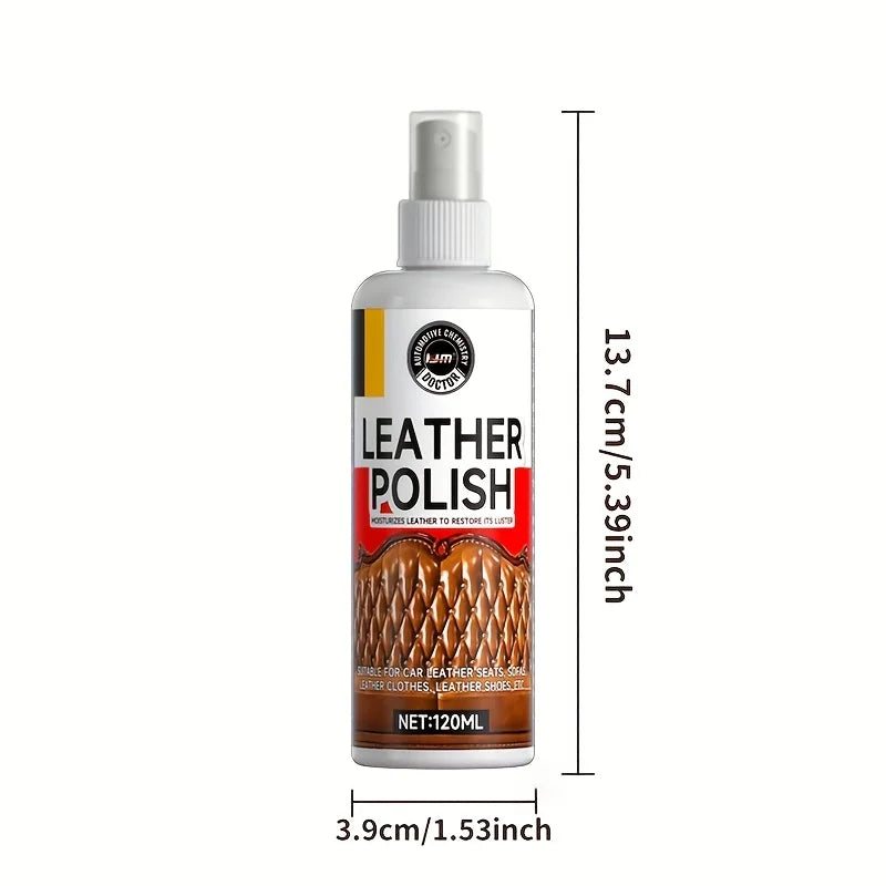 Advanced Leather Care Spray - Leather Cleaning, Multi-Functional Refurbishment Spray, Scratch Repair for Genuine Leather Sofas