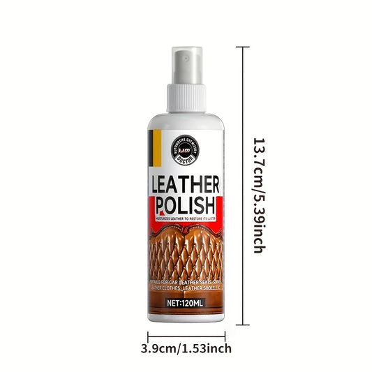 Advanced Leather Care Spray - Leather Cleaning, Multi-Functional Refurbishment Spray, Scratch Repair for Genuine Leather Sofas