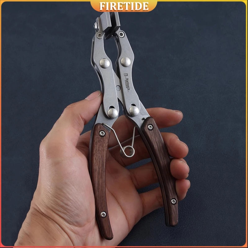 Handmade DIY Artisan Leather Craft Tools Leather Flat Pliers Stainless Steel Professional Double Pliers