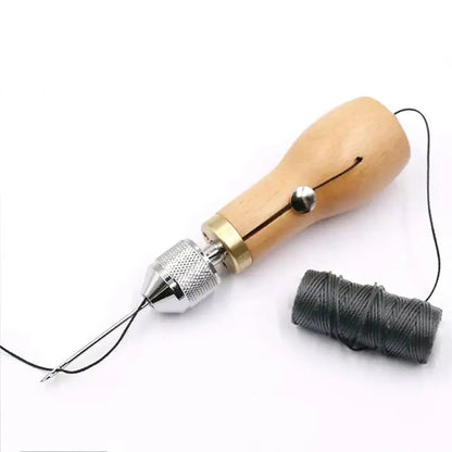 1 Set Leather Sewing Stitching Tool Leather Hand Sewing Machine Waxed Thread Leather Craft Edge Stitching Belt Strips Shoemaker