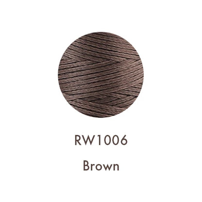 150D 0.8MM Flat Waxed Sewing Thread 260Meters Waxed Thread For Leather Waxed Cord For Leather Craft Hand Stitching Thread