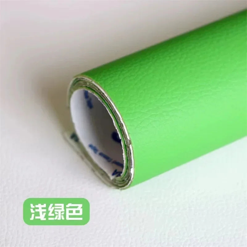 PU Artificial Faux Leather Self-adhesive Fabric for Upholstery Interior Car Seats Patches Bags Furniture Leatherette Fabrics
