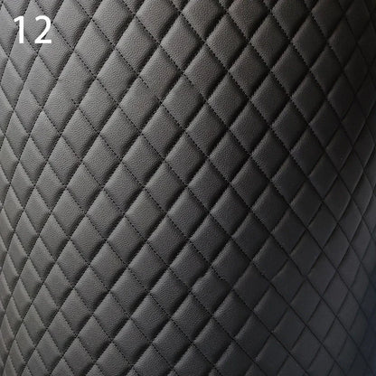 100x158cm Faux Leather Fabric Foam Quilted Padded for Car Interior Seat Cover Sofa Cushion Wear Resistant DIY
