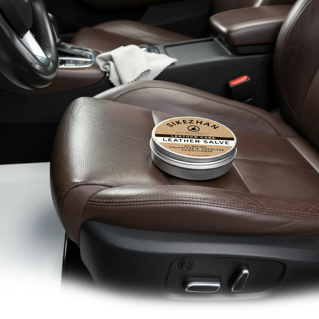 All-Natural Leather Salve - Deep Nourishing Conditioner for Boots, Bags, Saddles, Furniture, Car Interiors.Colorless & Odorless.