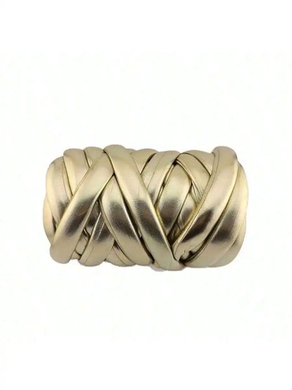 500g Thick Super Bulky Chunky Imitation Metal Leather Yarn for DIY Knitting Crocheting Thread Yarn for Handmade Bags Shoes Craft