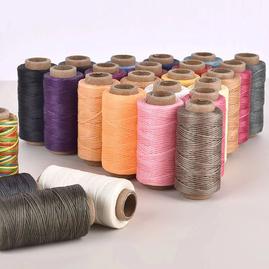 0.55mm Leather Waxed Sewing Thread For Hand Stitching Leather Cord DIY Bracelet Jewelry Making Round Waxed Line