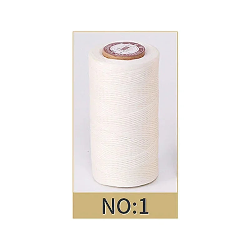 50M 0.8Mm Thickness Waxed Thread For Leather Waxed Cord For Diy Handicraft Tool Hand Stitching Thread Flat Waxed Sewing Line