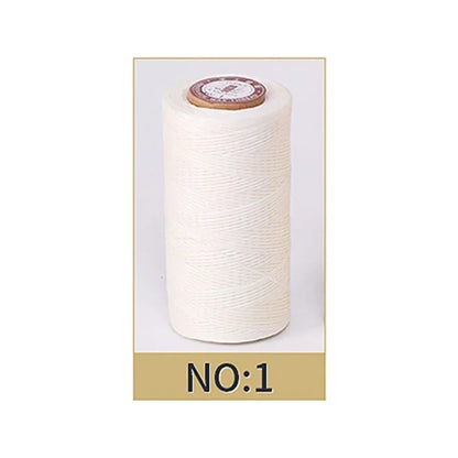50M 0.8Mm Thickness Waxed Thread For Leather Waxed Cord For Diy Handicraft Tool Hand Stitching Thread Flat Waxed Sewing Line
