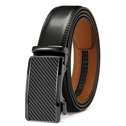 Men's Leather Belts Fashion Automatic Buckle PU Male Belts Luxury Business Designer Black Brown 115 125 135cm