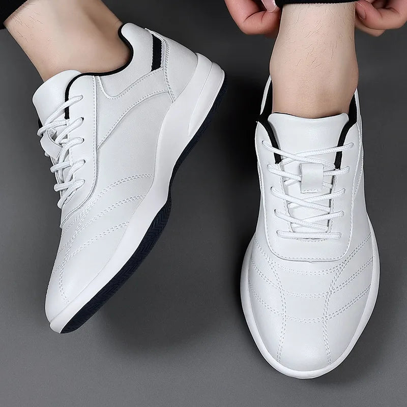 New Shoes for Men Genuine Leather Casual Shoes Trend Leisure Sport Shoes Youth Street Fashion Cow Leather Sneakers