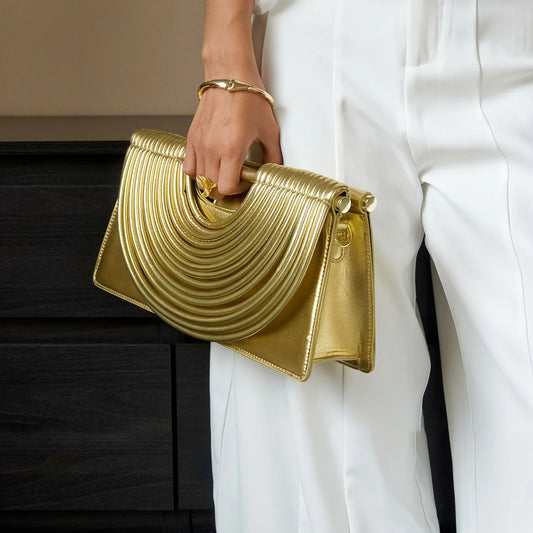 Handbags for Women 2025 New Gold Luxury Designer Brand Handwoven Noodle Bags Leather Pulled Hobo Silver Evening Clutch Chic