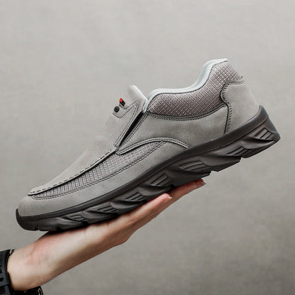Men Leather Casual Shoes Breathable Loafers Men Sneakers New Male Comfortable Leather Flat Footwear Sneakers Men Shoes