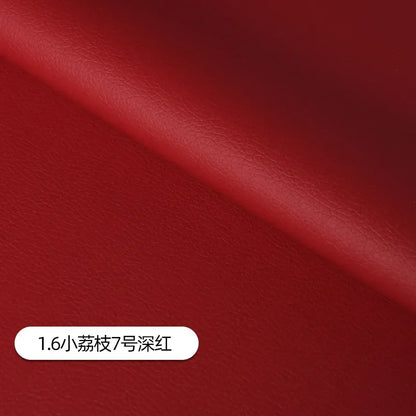 Litchi Pattern Leather Fabric Upholstery Per Meter for Car Interior Bag Chairs Diy Sewing Waterproof Wearable Soft Cloth Plain